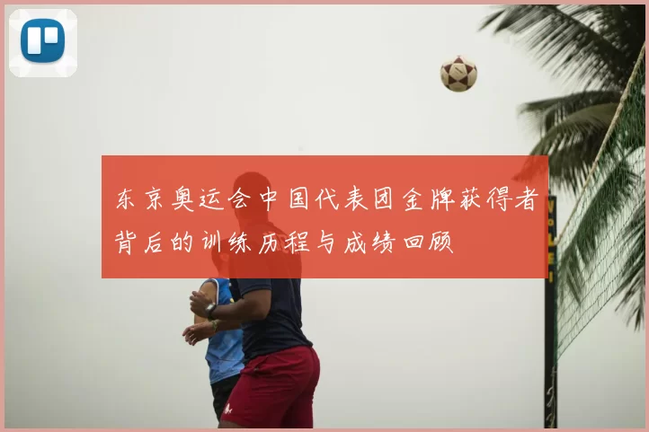 东京奥运会中国代表团金牌获得者背后的训练历程与成绩回顾