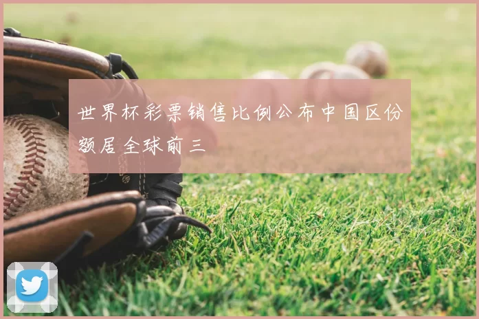 世界杯彩票销售比例公布中国区份额居全球前三